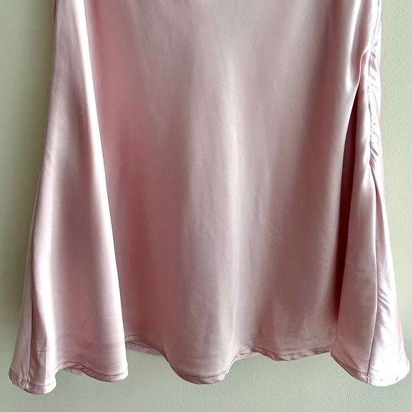 Le Lis Collection Satin and Lace Trim Mini Dress, Size Medium, Pink, NWT - Picture 9 of 16